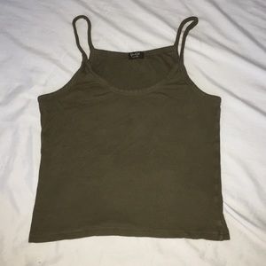 Brandy Melville army green tank top